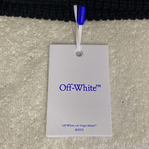 NWT Off-White Classic Arrow Embroidered Wool Beanie in Black SOLD OUT - Picture 5 of 5